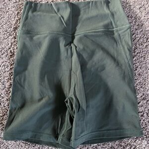 Cara Loren Green Biker Shorts